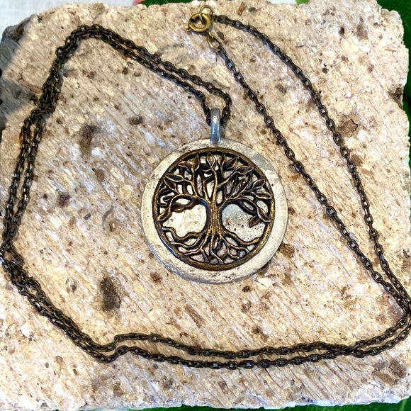 Gorgeous Bronze Jewel Kade Tree of Life necklace Pendant 1.50” round NIP MINT - Picture 2 of 5